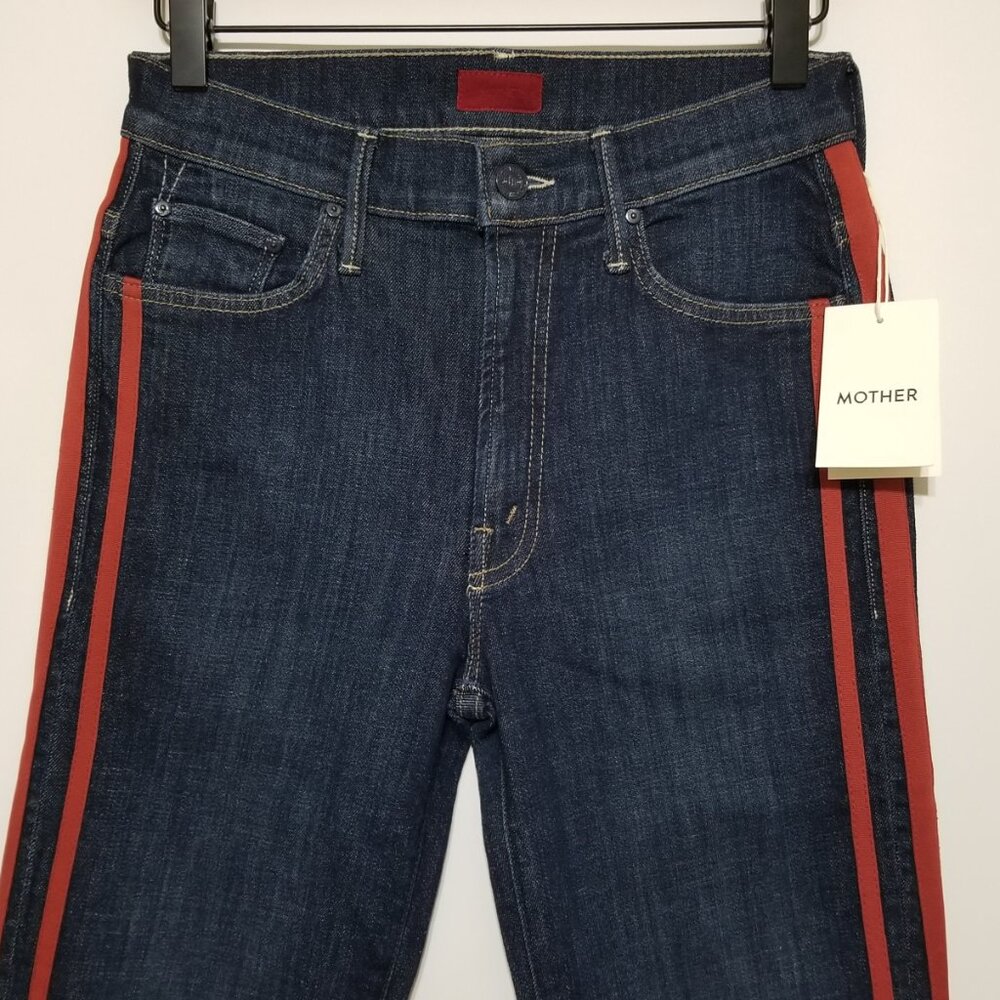 NWT Mother Denim The Insider Crop Step Fray in Speed Racer As Seen On Gigi Hadid - Picture 7 of 16